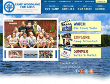 Tablet Screenshot of campwoodland.com